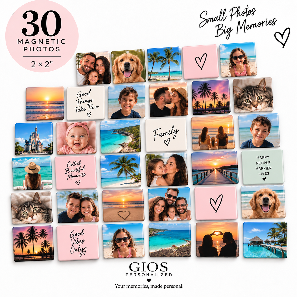 30 Custom Magnetic Photos
