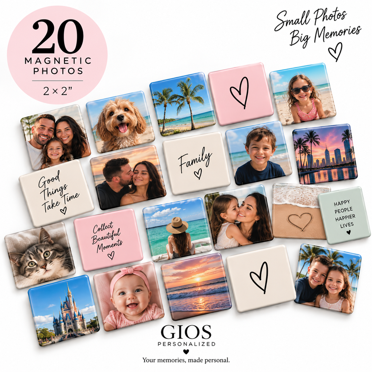 20 Custom Magnetic Photos